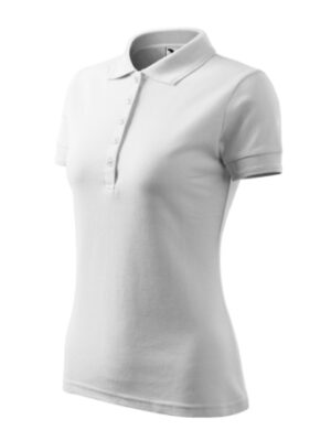 Galléros póló női - Pique Polo-fehér