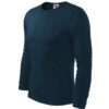 Póló férfi - Fit-T LS-tengerészkék