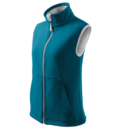 Softshell mellény női - Vision-sötét türkiz