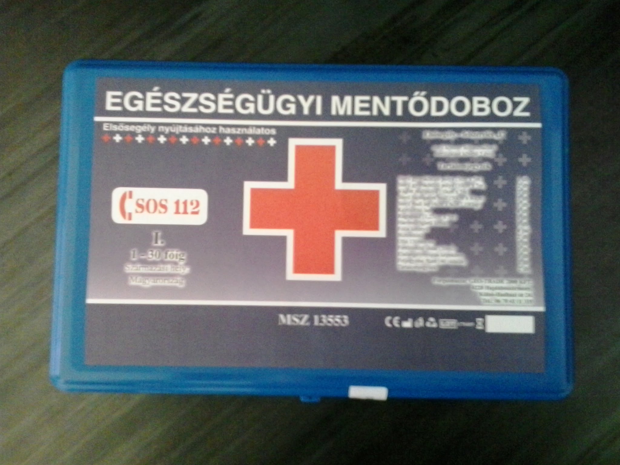 Mentőláda I. Kategória: 1-30 Főig